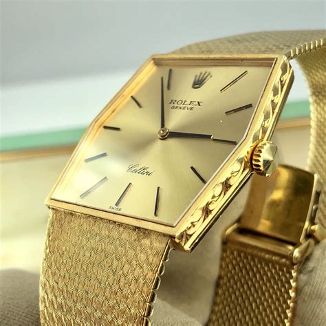 vintage rolex 30mm case|Rolex Cellini Vintage 1970s 18K Yellow Gold Tank .